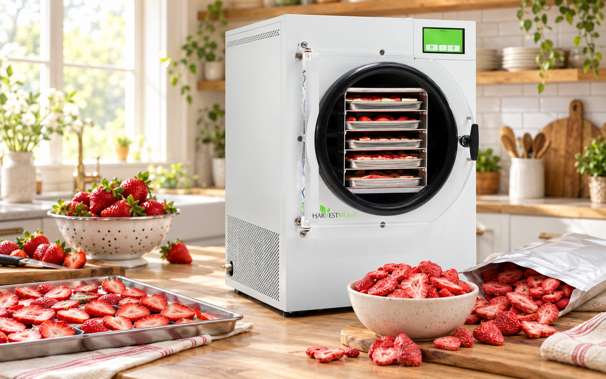 How to Make Freeze Dried Strawberries in a Harvest Right Freeze Dryer