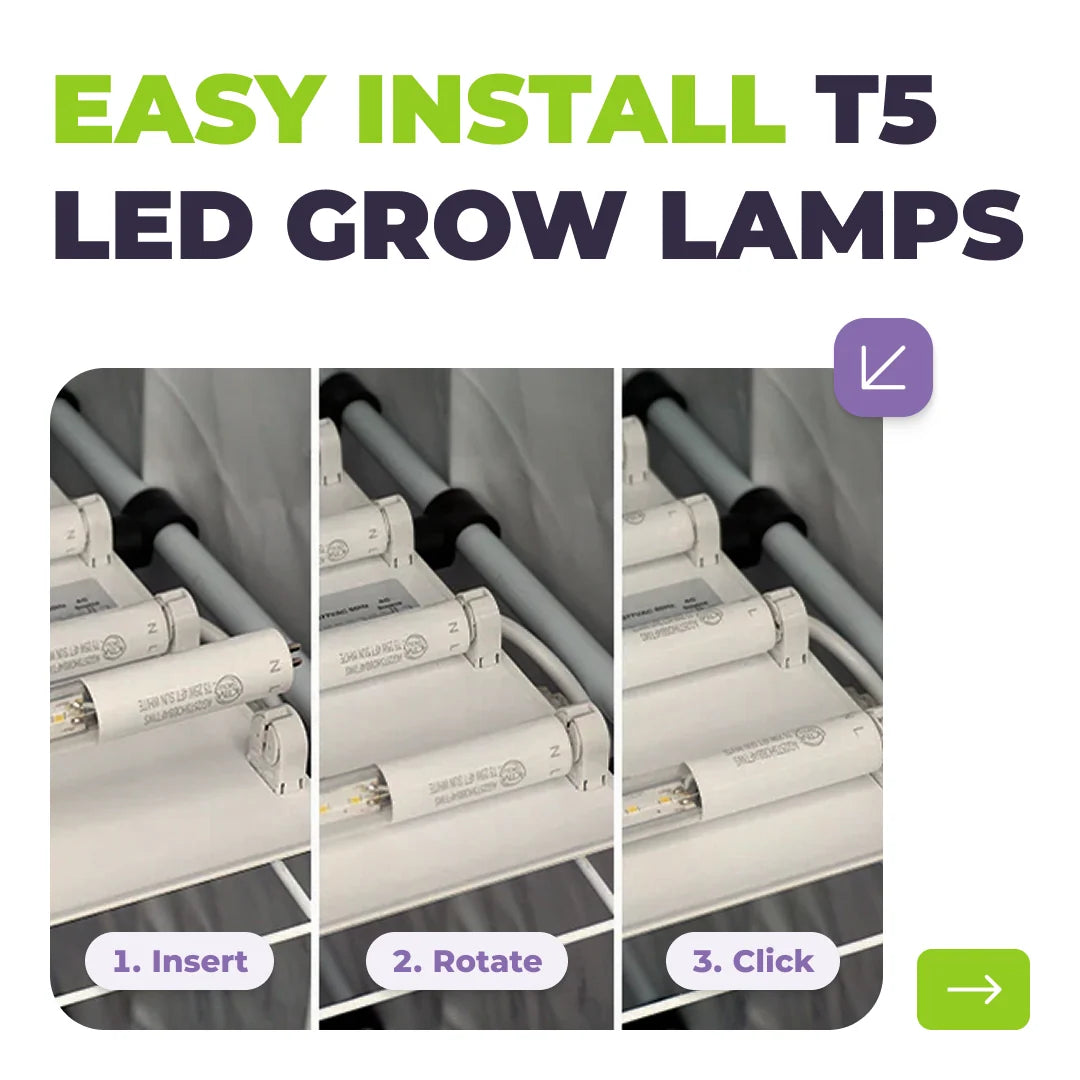 Active Grow T5 HO 2.0 4FT 4 Lamp LED Grow Light – Sun White Pro Spectrum