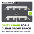 Active Grow T5 HO 2.0 4FT 4 Lamp LED Grow Light – Sun White Spectrum
