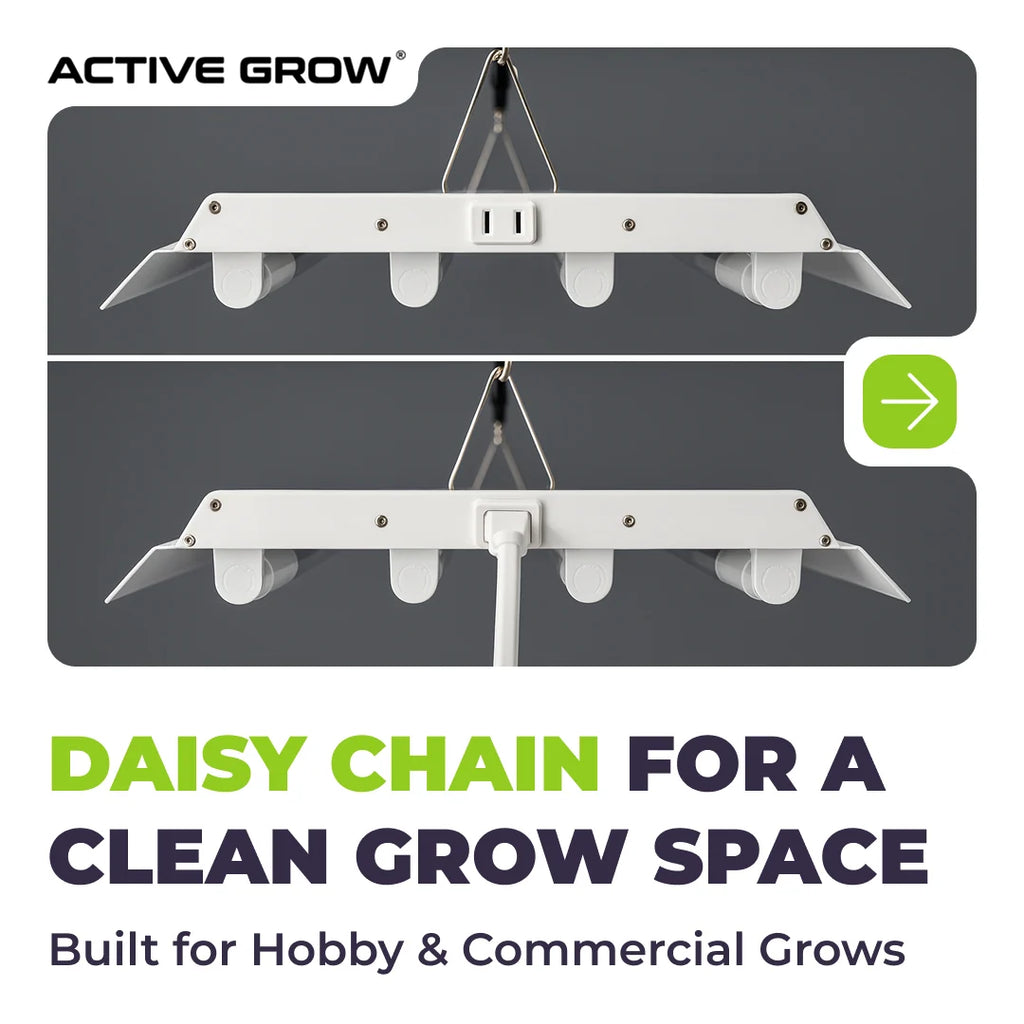 Active Grow T5 HO 2.0 4FT 4 Lamp LED Grow Light – Sun White Pro Spectrum
