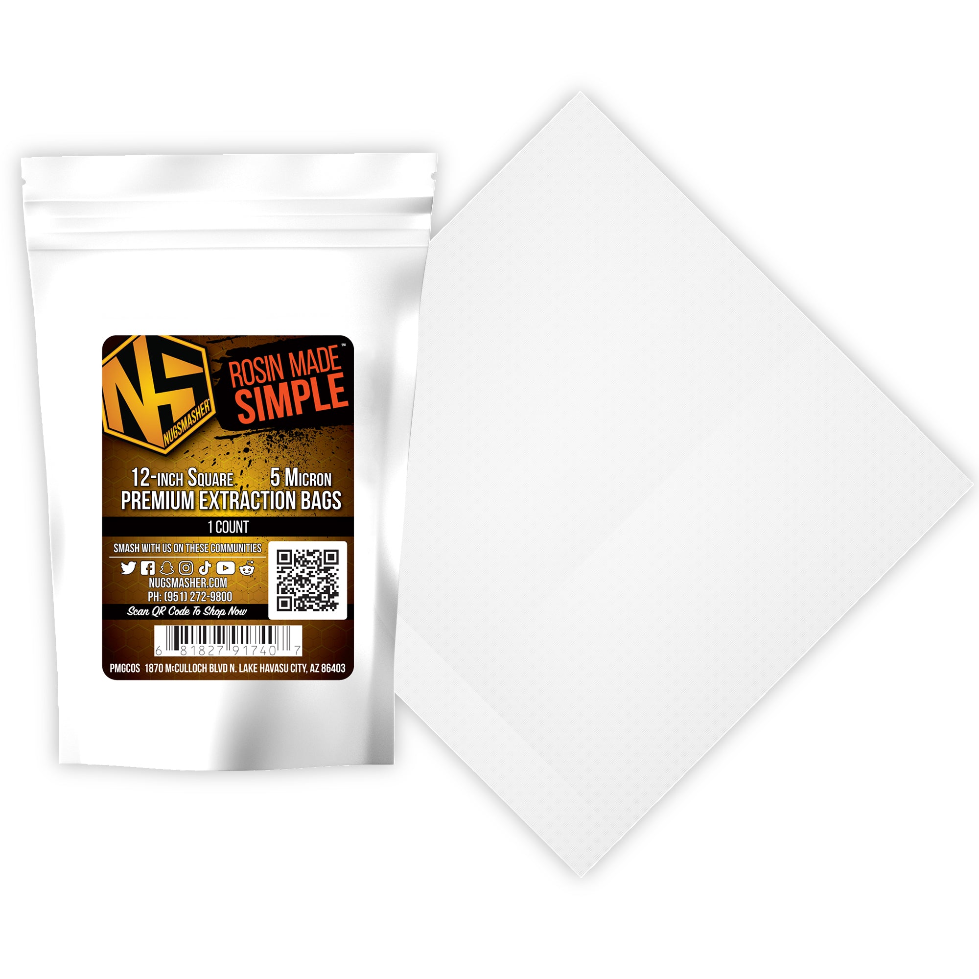 NugSmasher 12" x 12" Premium Fine Filter Mesh Sheet