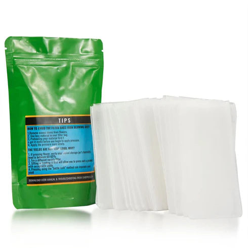 Dabpress 2" × 4.5" Premium 37 Micron Rosin Filter Bags (40 Pack)