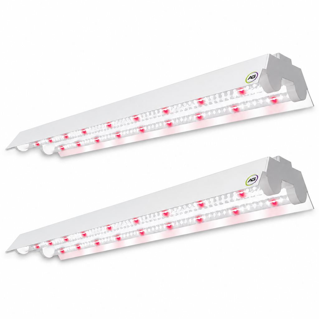 Active Grow Integrated Dual T8 2FT LED Grow Light 2-Pack – Sun White Pro Spectrum