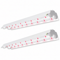 Active Grow Integrated Dual T8 2FT LED Grow Light 2-Pack – Sun White Pro Spectrum