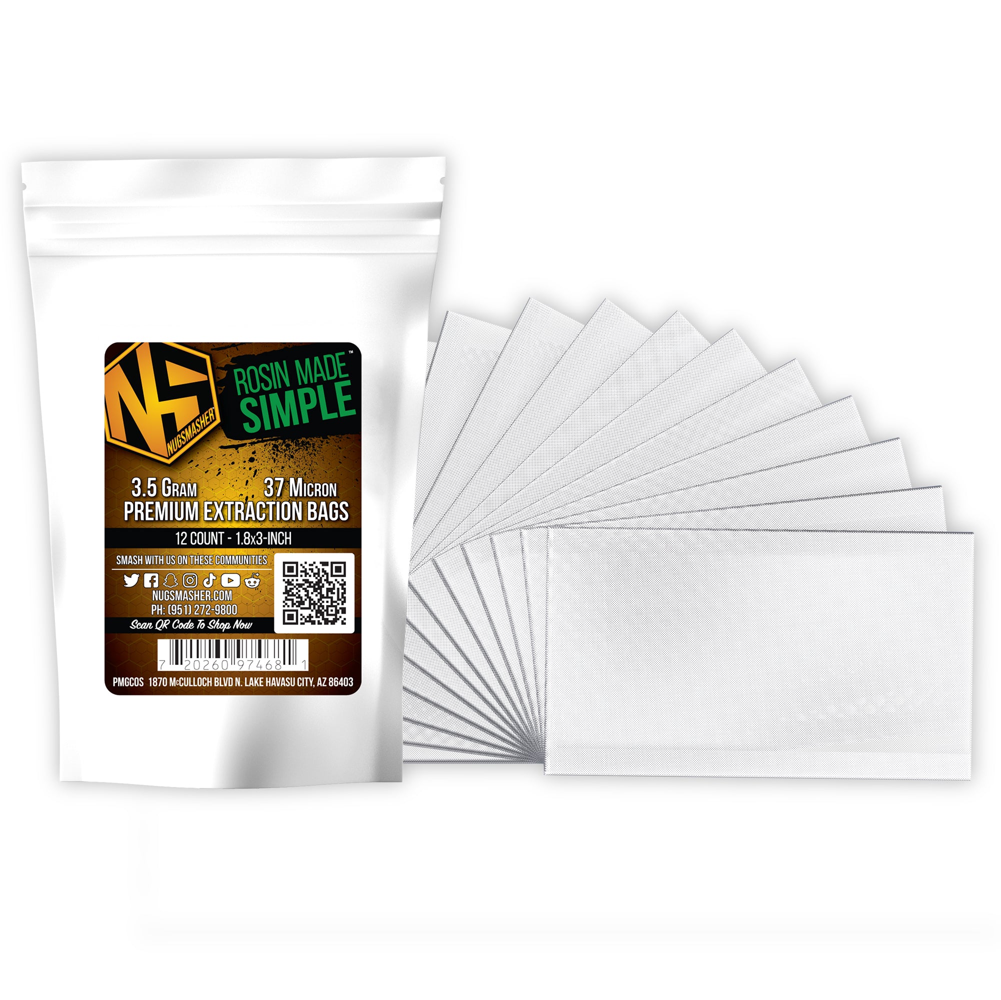 NugSmasher 3.5 Gram Rosin Extraction Filter Bags