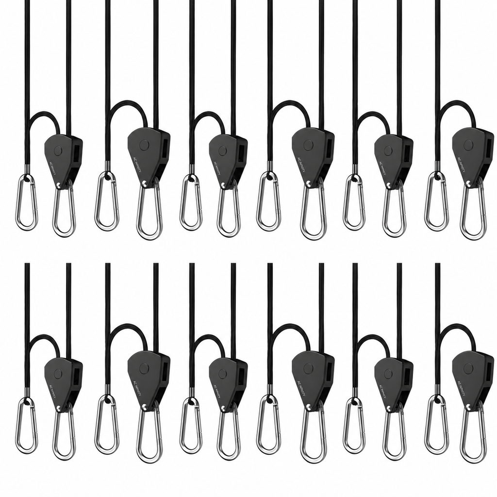 AC Infinity Heavy Duty Adjustable Rope Clip Light Hanger