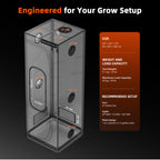 Spider Farmer Master Series 2×2 Grow Tent 24" × 24" × 72"