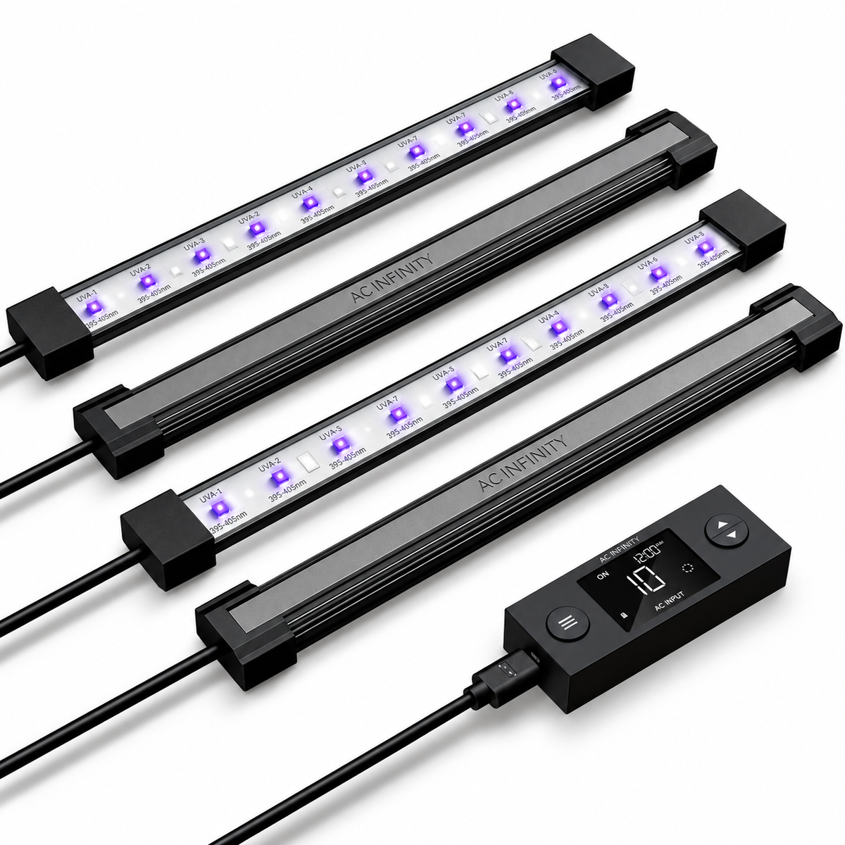 AC Infinity IONBEAM U4 11" UV Grow Light Bars, 4-Pack
