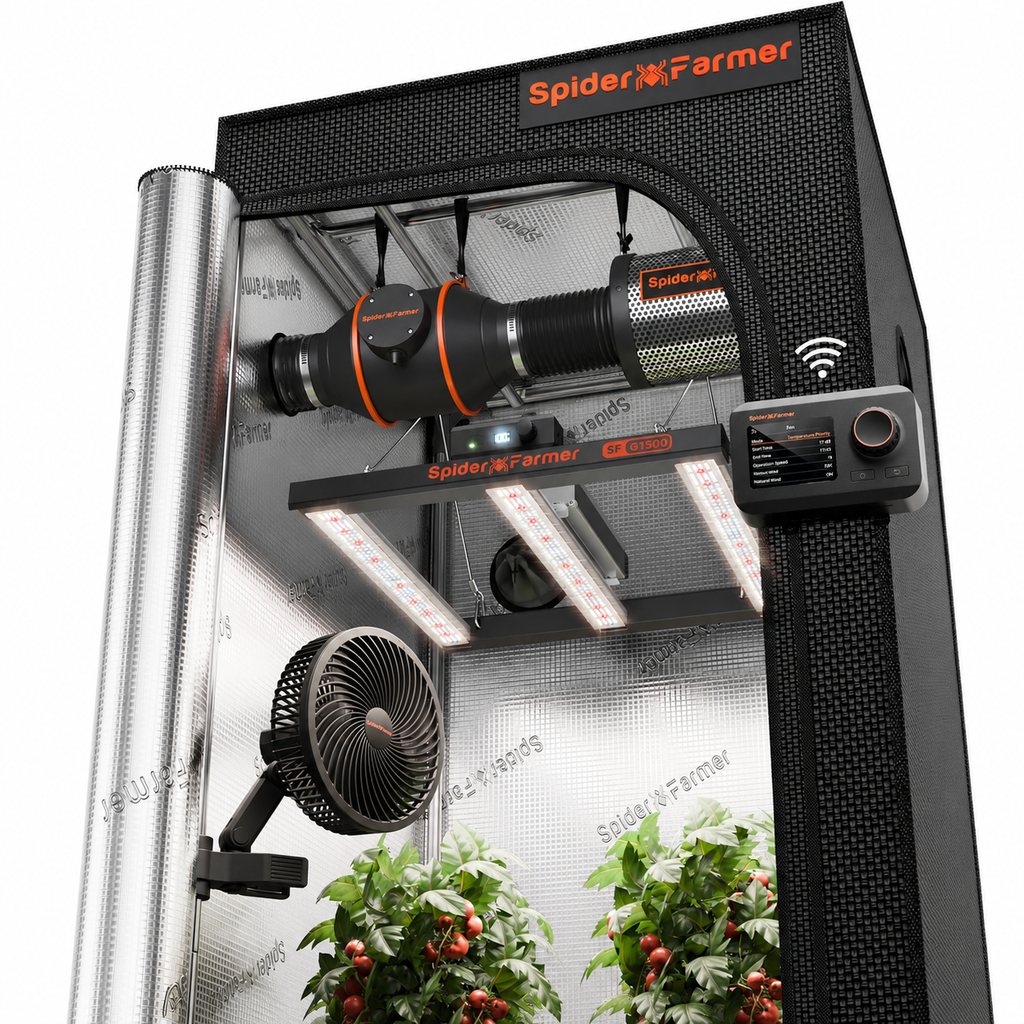 Spider Farmer SF7000 650W LED Grow Tent Kit with 5' × 5' Grow Tent and Smart GGS Controller
