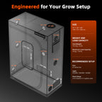 Spider Farmer Master Series 2.3×4.6 Grow Tent 28" × 55" × 80"