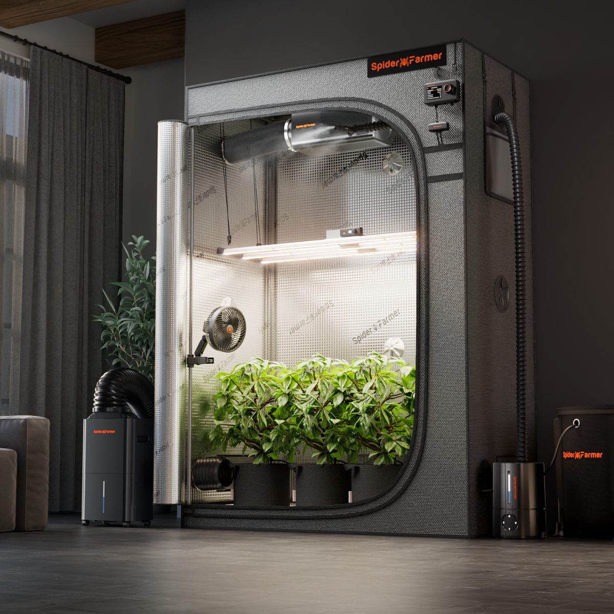 Spider Farmer Master Series 2.3×4.6 Grow Tent 28" × 55" × 80"
