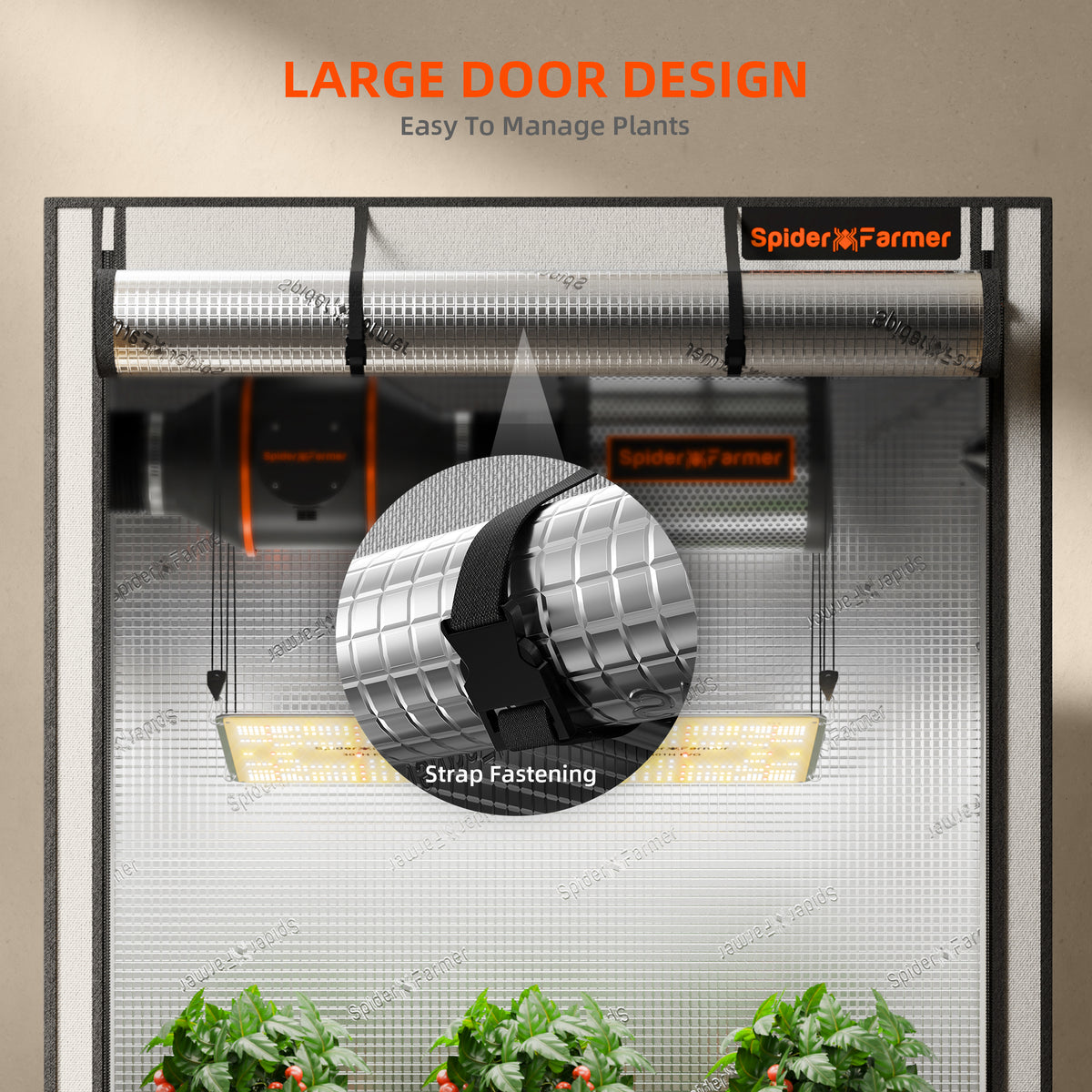Spider Farmer Pro White 3×3×6 Grow Tent 2000D