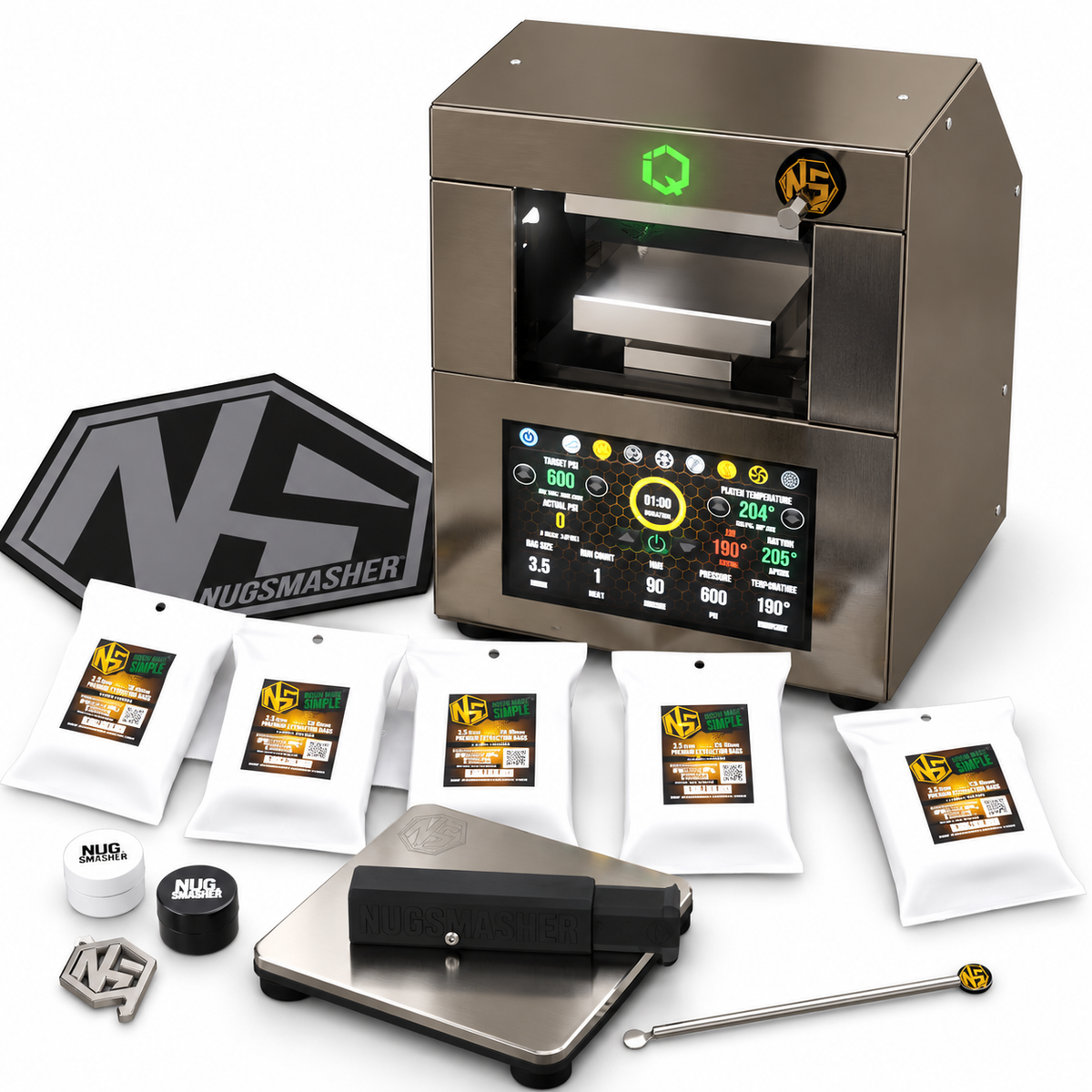 NugSmasher IQ 4 Ton Electric Press Basic Bundle