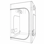 Secret Jardin Dark Room V3 DR150 5' x 5' x 7'8" Hydroponic Grow Tent