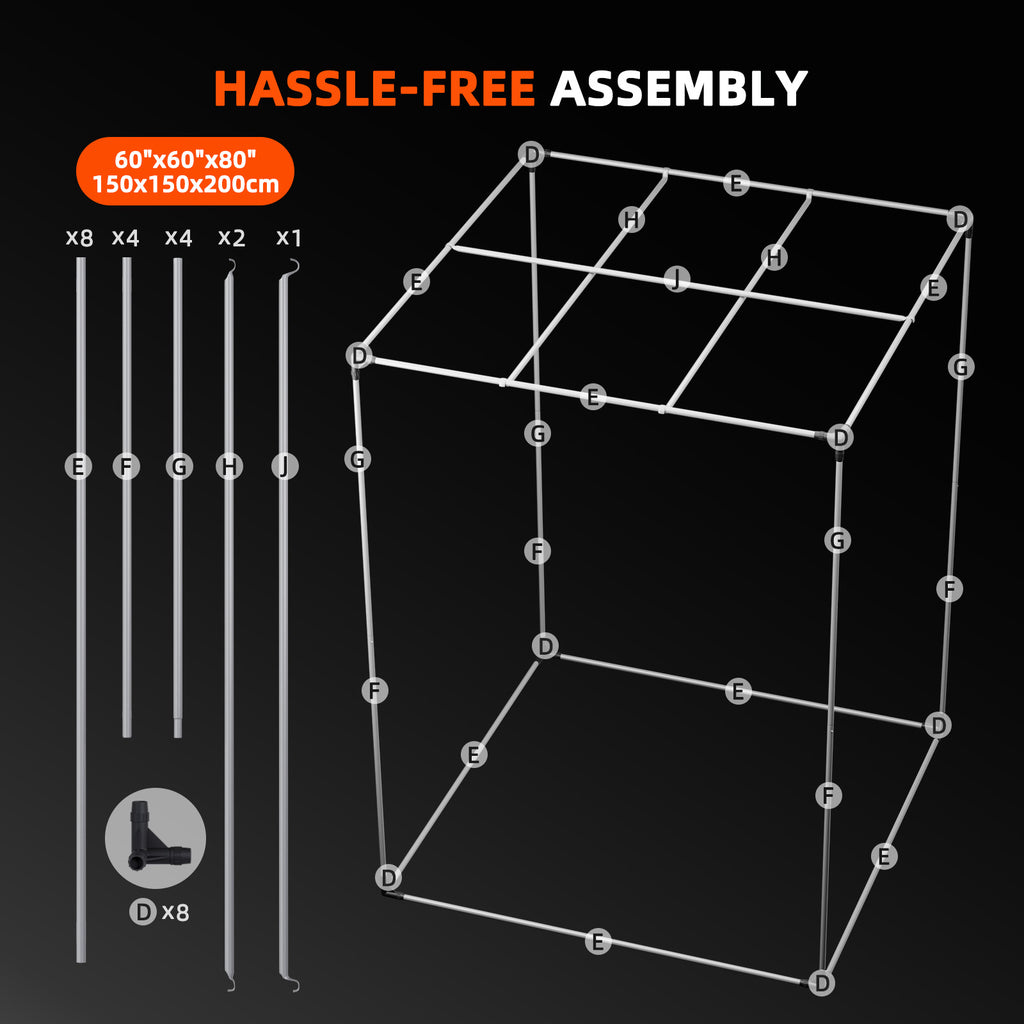 Spider Farmer SF7000 650W LED Grow Tent Kit with 5' × 5' Grow Tent and Smart GGS Controller