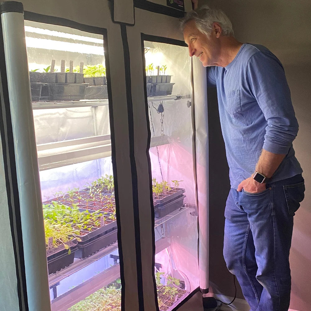 Active Grow Seeds & Starts 3-Tier Walden White LED Grow Tent Kit