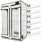 Active Grow Clones & Cuttings 3-Tier Walden White LED Grow Tent Kit