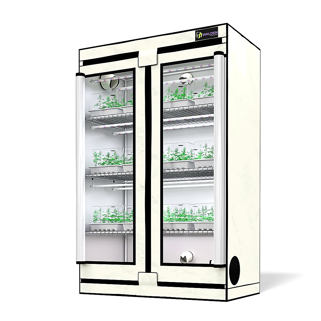 Active Grow Clones & Cuttings 3-Tier Walden White LED Grow Tent Kit