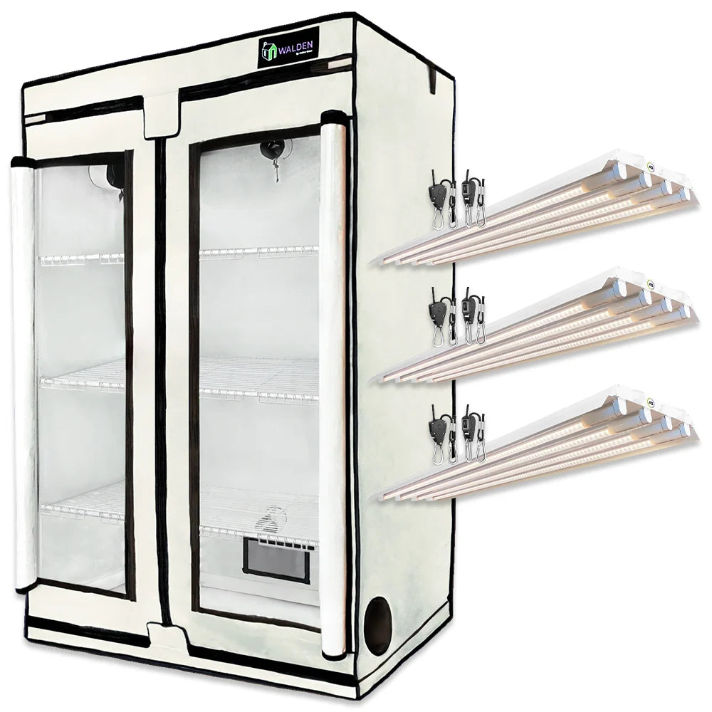 Active Grow Flowers & Fruits 3-Tier Walden White LED Grow Tent Kit