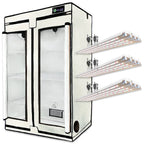 Active Grow Greens & Veggies 3-Tier Walden White LED Grow Tent Kit