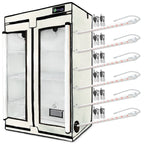 Active Grow Seeds & Starts 3-Tier Walden White LED Grow Tent Kit