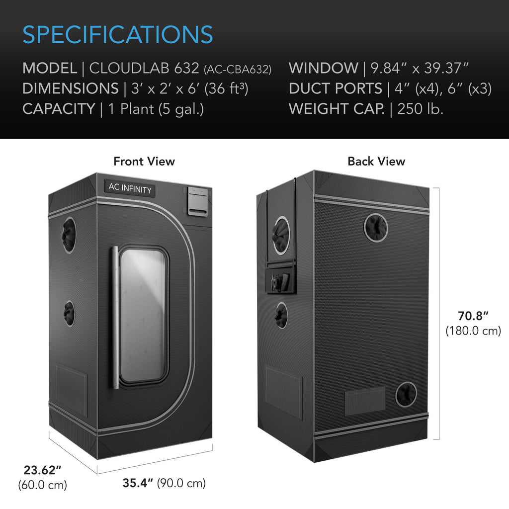 AC Infinity CLOUDLAB 2' x 3' Indoor Grow Ten