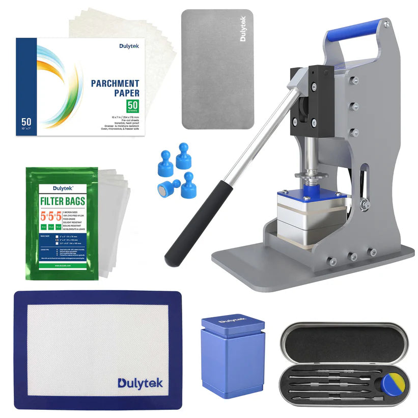Dulytek DM2 2 Ton Manual Rosin Press Bundle