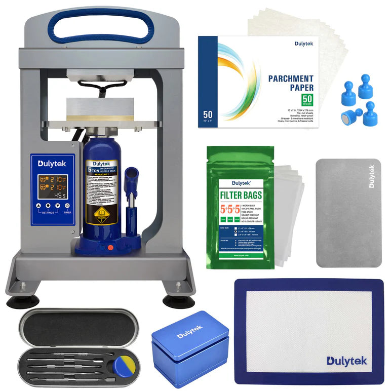 Dulytek DHP5 5 Ton Hydraulic Rosin Press Bundle