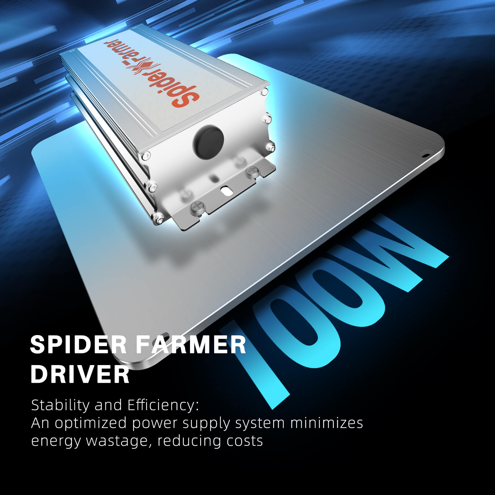 Spider Farmer SF1000 100W Full Spectrum Dimmable LED Grow Light