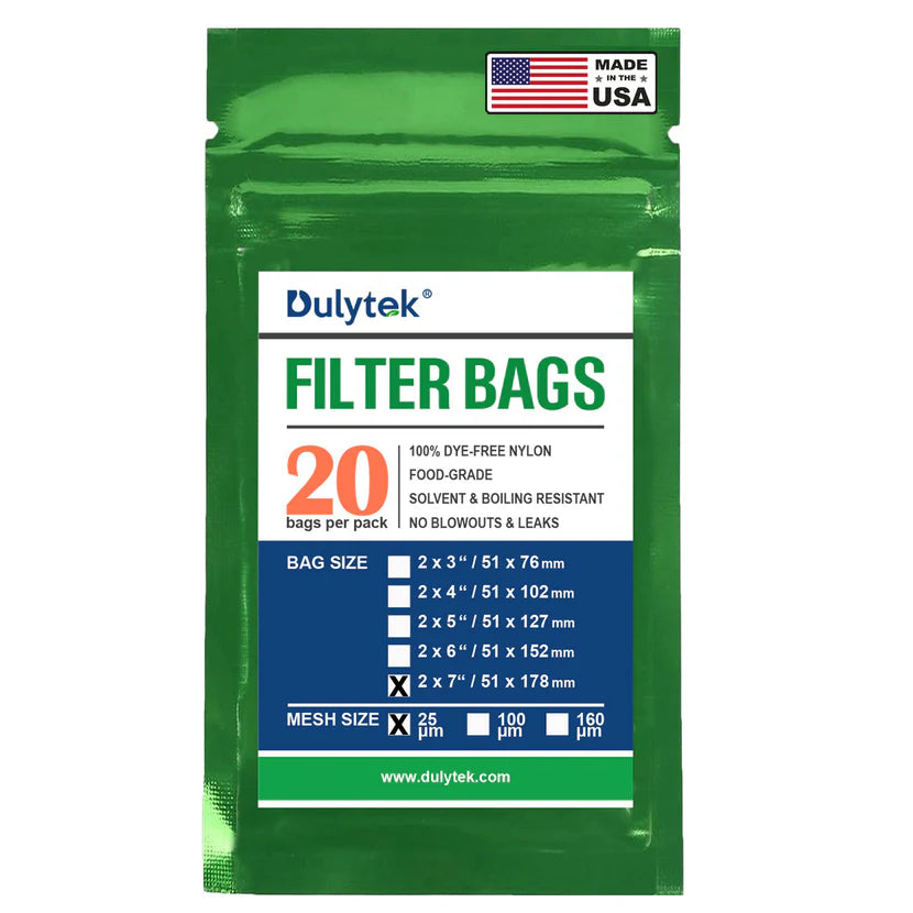 Dulytek Premium Nylon Filter Bags 2" x 7"