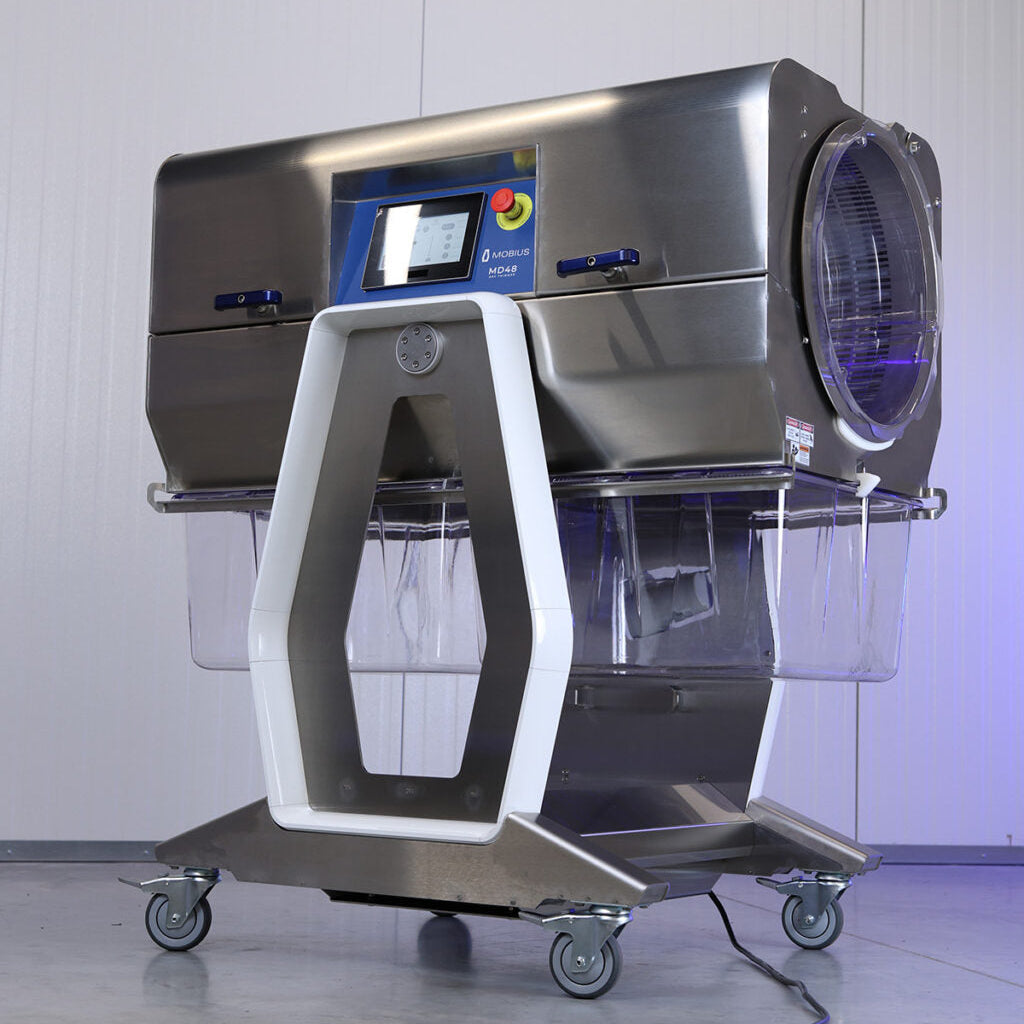 Mobius MD48 Commercial Dry Trimmer with Oscillating Drum and Touchscreen Controls