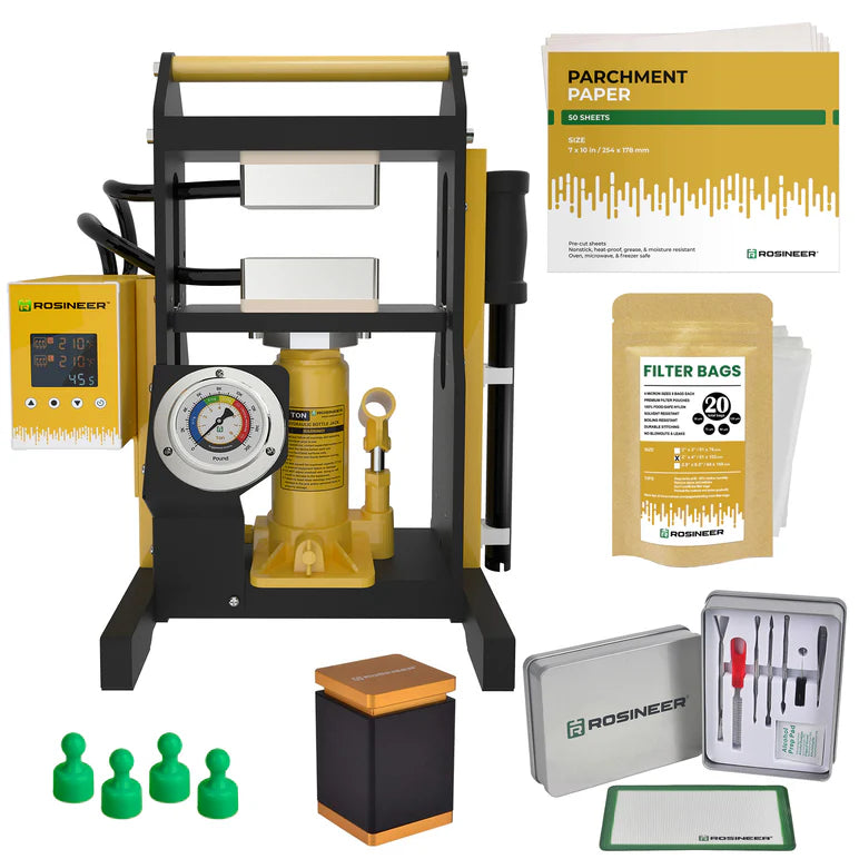 Rosineer Mighty-5 5 Ton Hydraulic Rosin Press Bundle