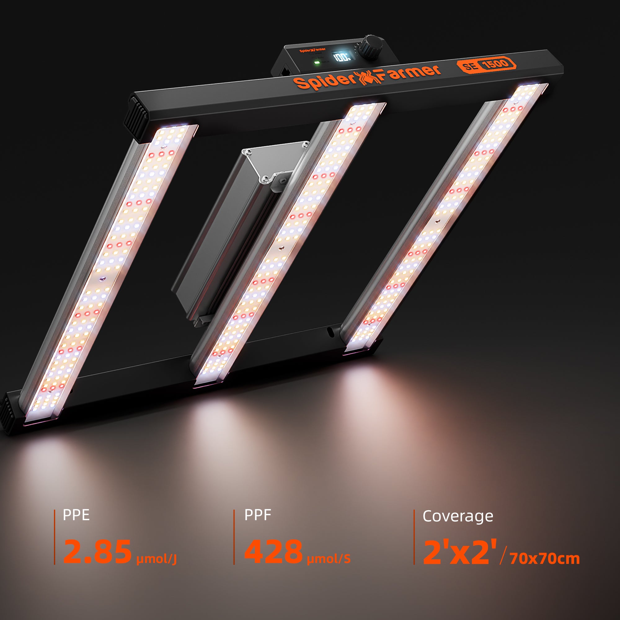 Spider Farmer SE1500 150W Full Spectrum LED Grow Light