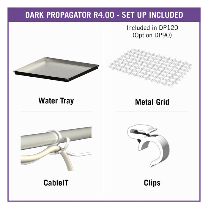 Secret Jardin Dark Propagator V4 90 3' x 2' x 3'4" Hydroponic Grow Tent