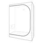 Secret Jardin Dark Street V4 120 Wide 4' x 2' x 6' Hydroponic Grow Tent