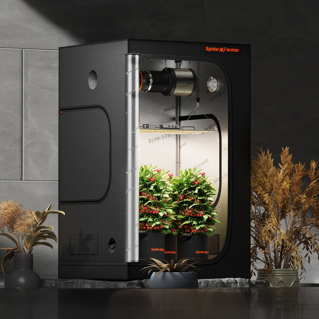 Spider Farmer SF7000 650W LED Grow Tent Kit with 5' × 5' Grow Tent and Smart GGS Controller