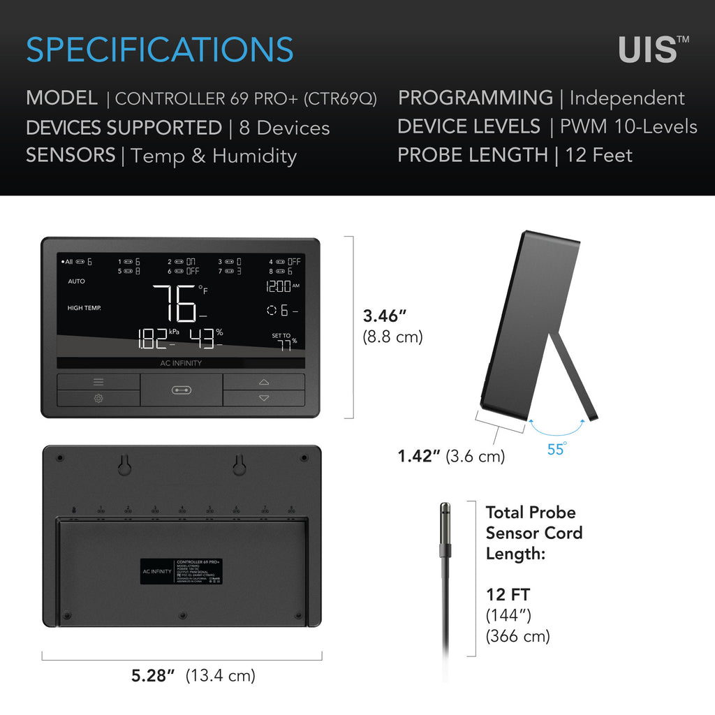 AC Infinity Controller 69 Pro+ Smart Climate Controller