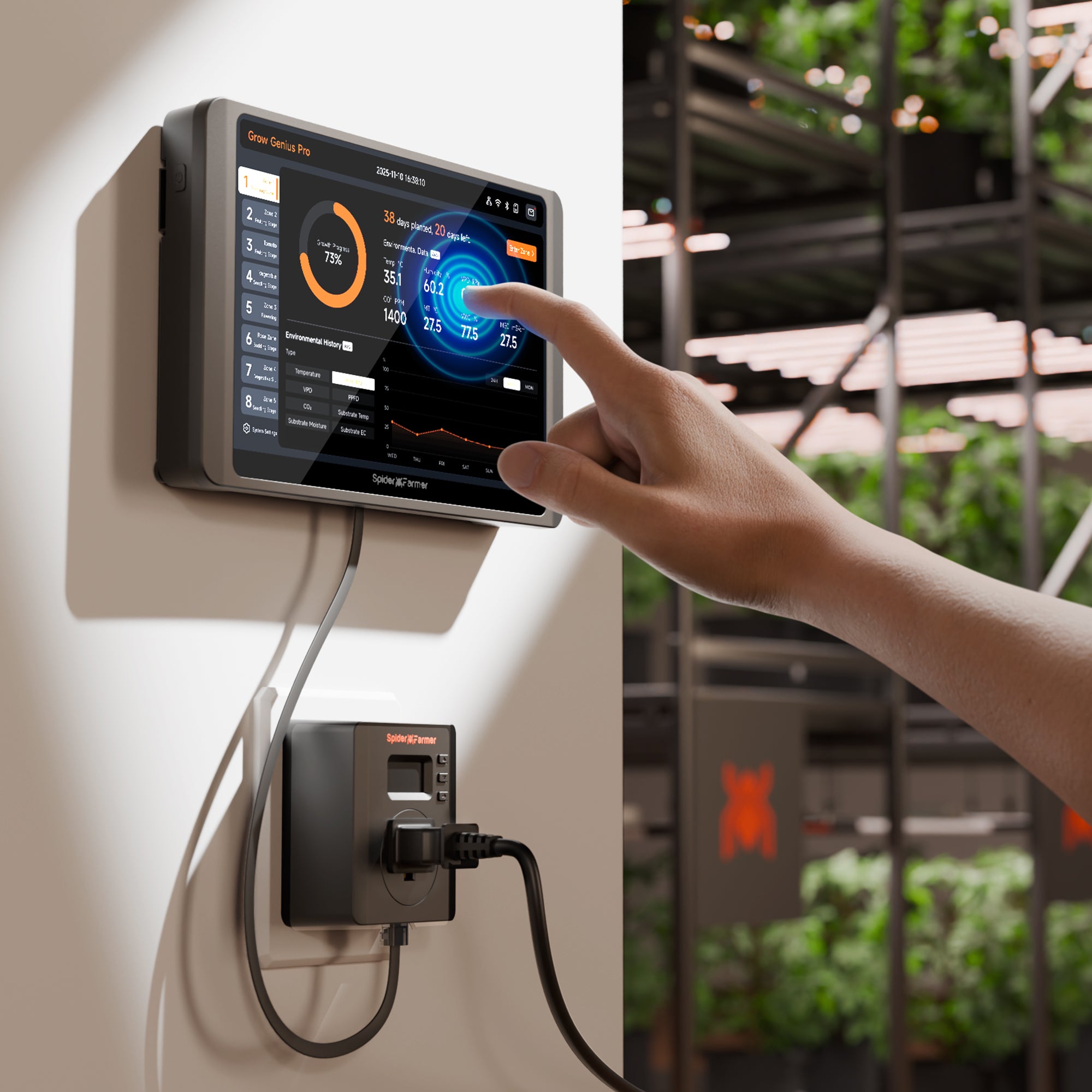 Spider Farmer GGS Pro Controller Kit with WiFi & Bluetooth Climate Management