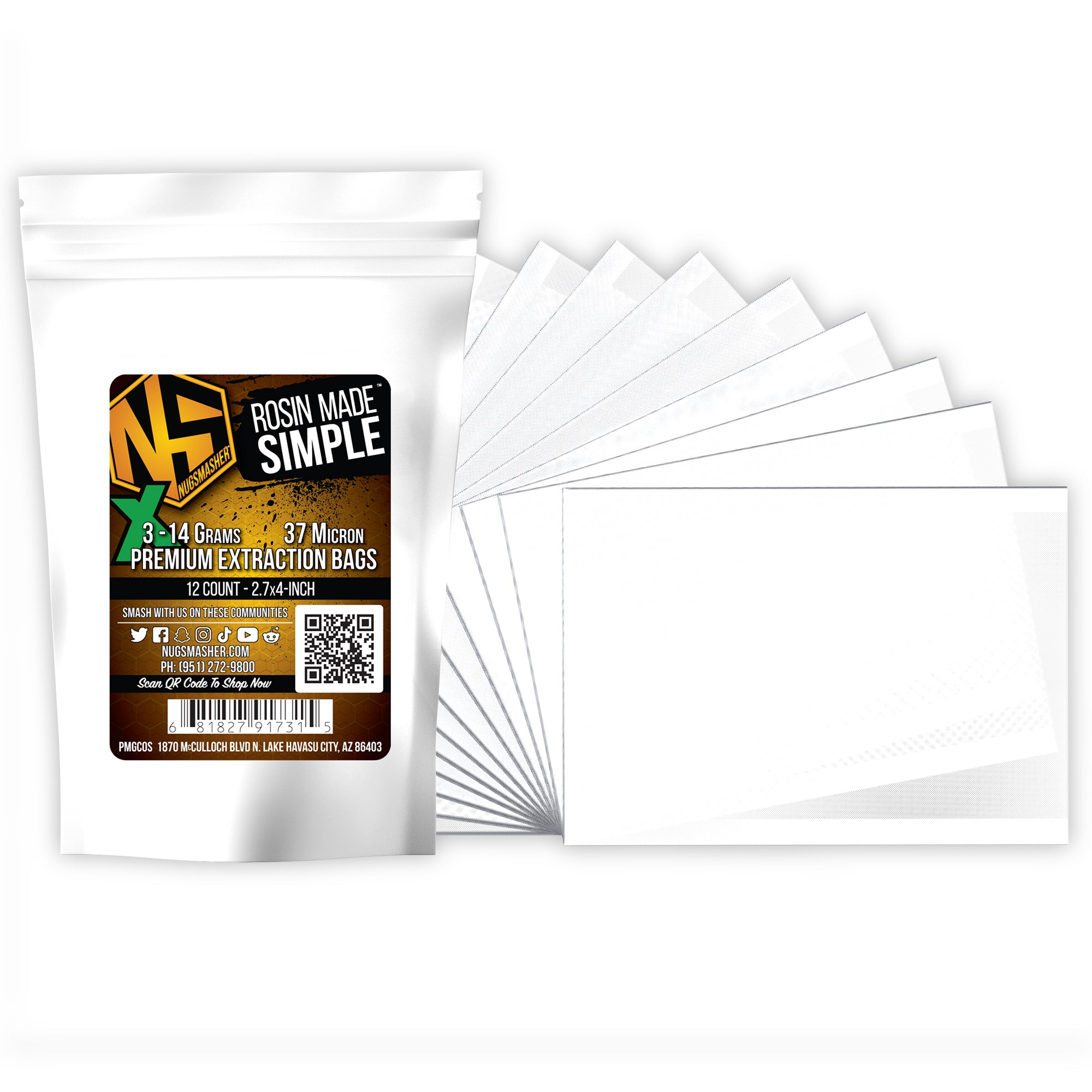 NugSmasher X Rosin Extraction Filter Bags