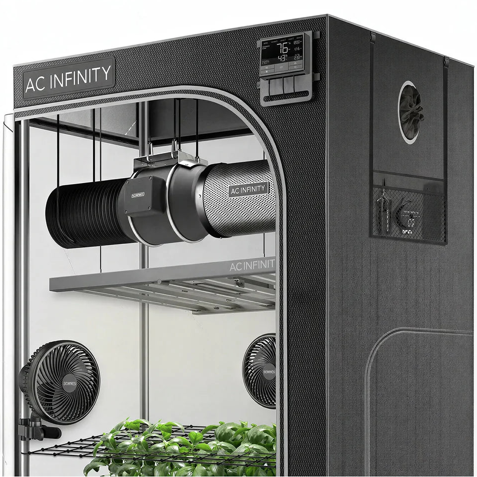 AC Infinity PRO 5' x 5' Smart Automated LED Grow Tent Kit