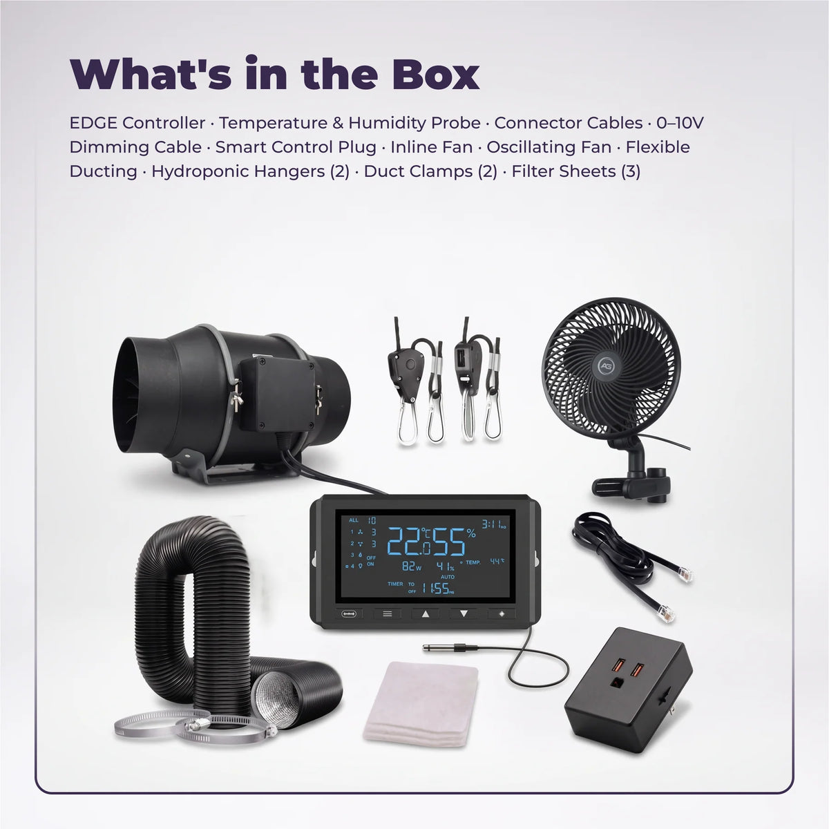 Active Grow EDGE Series Smart Ventilation & Climate Control Kit