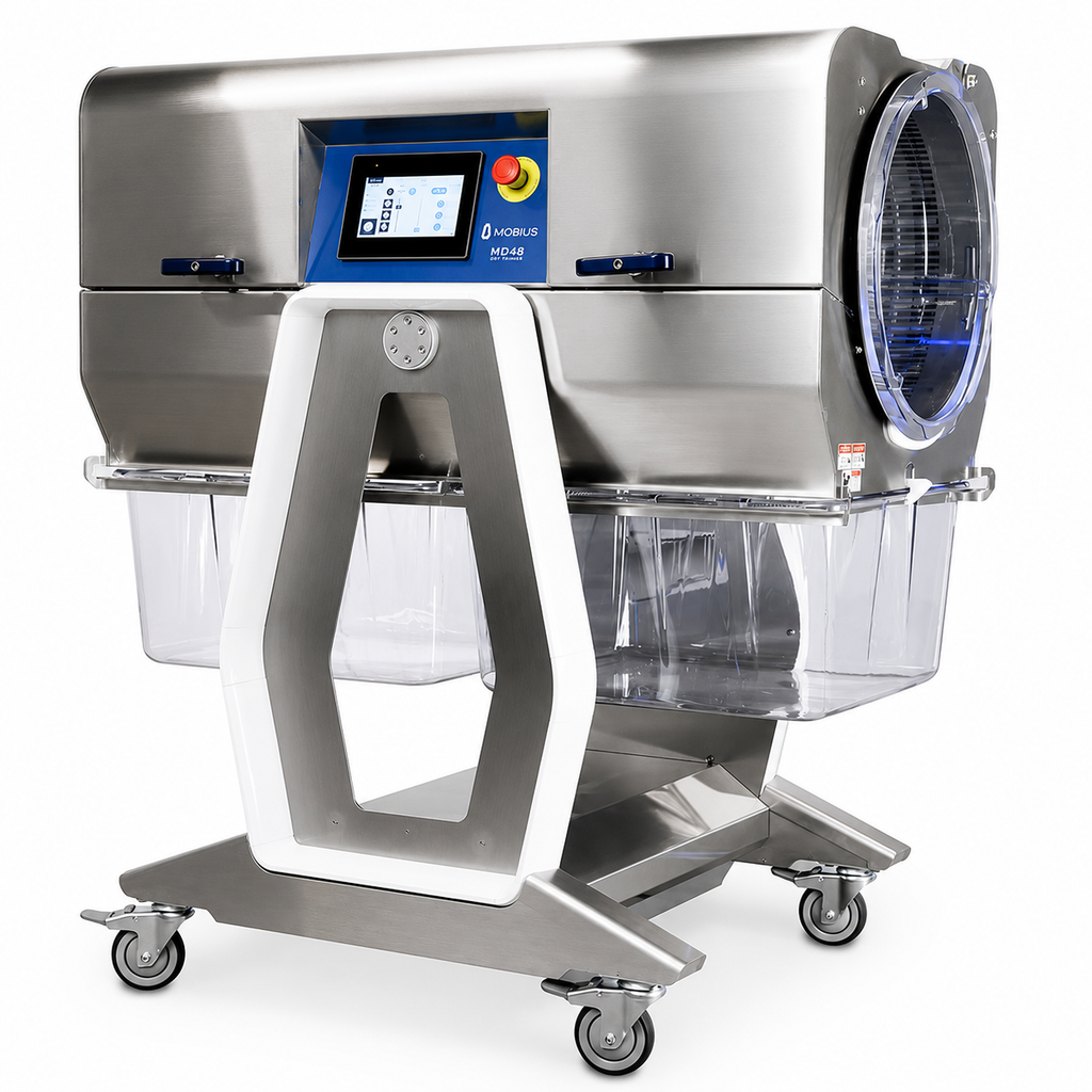 Mobius MD48 Commercial Dry Trimmer with Oscillating Drum and Touchscreen Controls