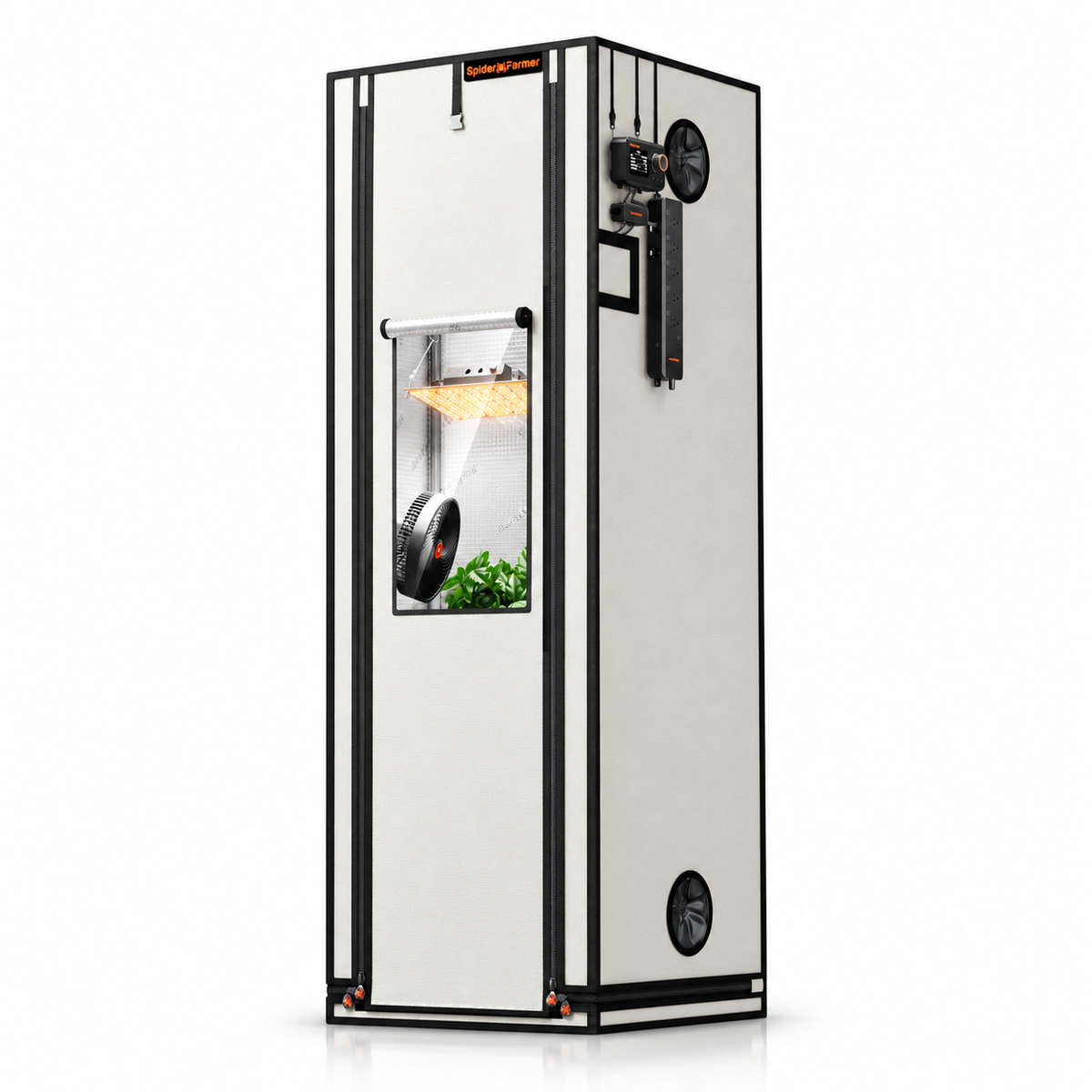 Spider Farmer Pro White 2×2×6 Grow Tent 2000D
