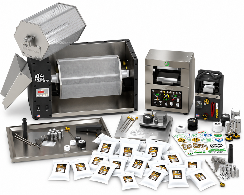 NugSmasher IQ 4 Ton Electric Press Master Extractor Bundle