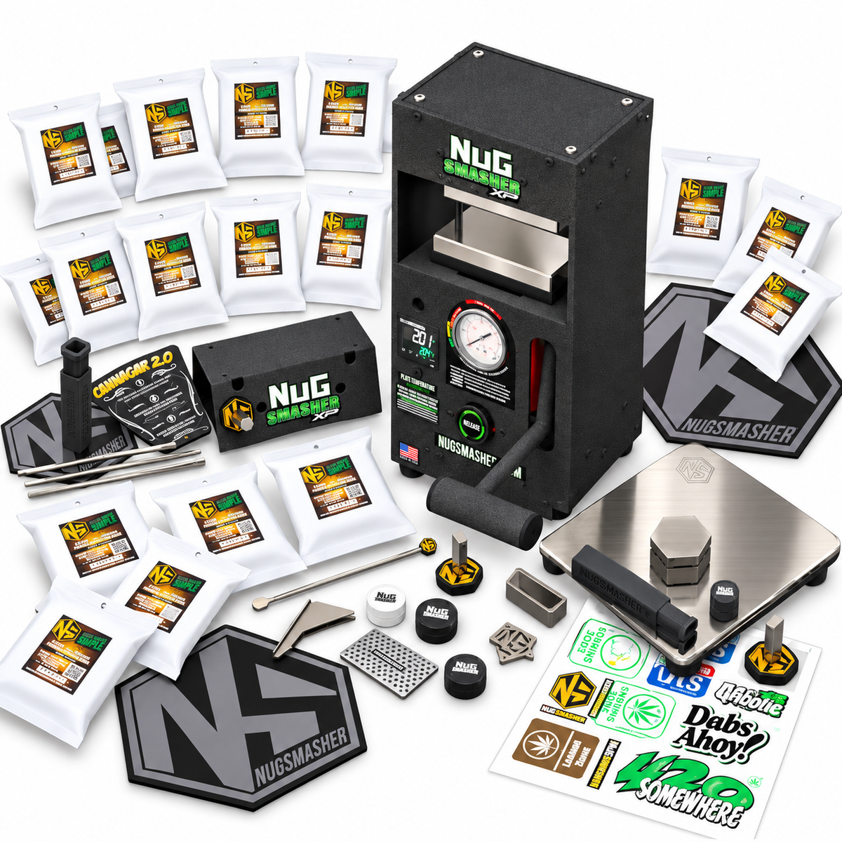 NugSmasher XP 12 Ton Manual Press Master Bundle