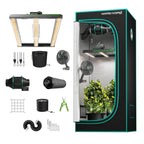 Mars Hydro FC-E1500 150W LED Grow Tent Kit with 2.3' × 2.3' Grow Tent