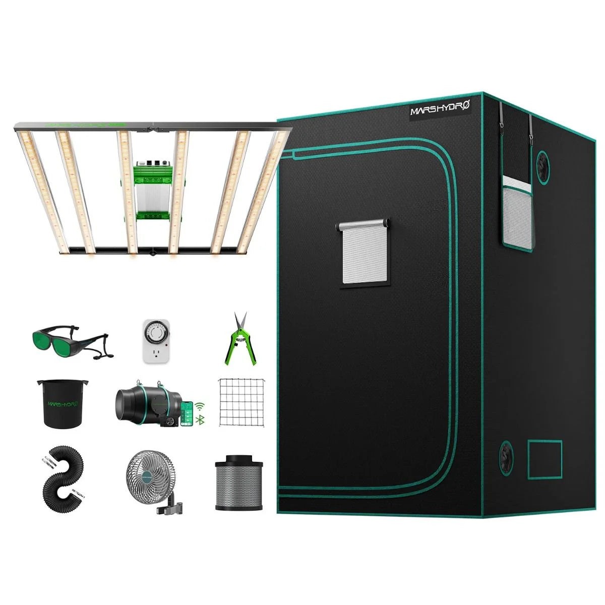 Mars Hydro FC-E4800 480W LED Grow Tent Kit with 4' × 4' Grow Tent