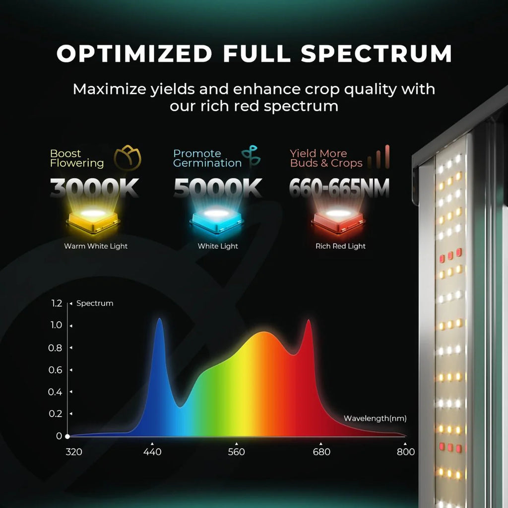 Mars Hydro FC1500 150W LED Grow Tent Kit with 2.3' × 2.3' Grow Tent