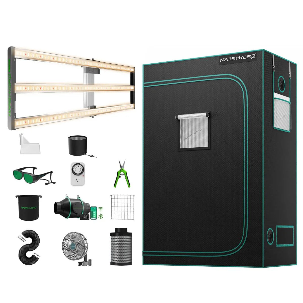 Mars Hydro FC4000 320W LED Grow Tent Kit with 2' × 4' Grow Tent