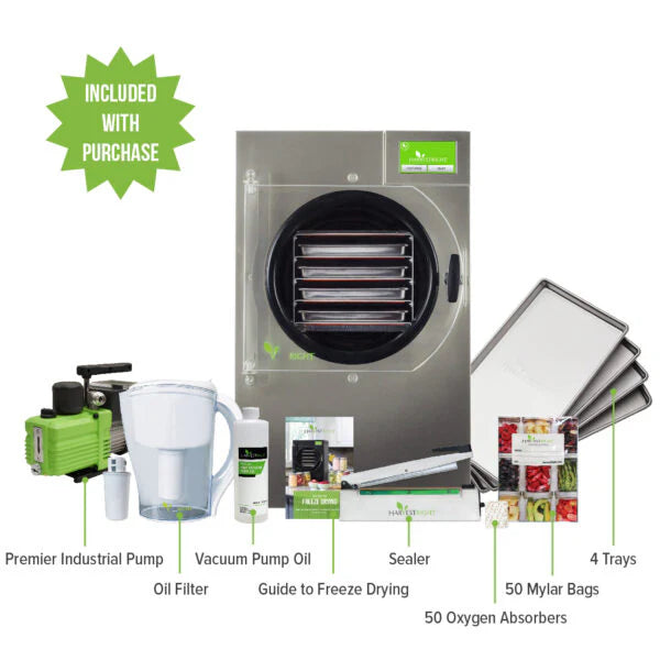 Harvest Right 4 Tray Small Pro Stainless Steel Home Freeze Dryer with Mylar Kit